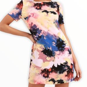 Lulus Camaraderie Blush Print Shift Dress
